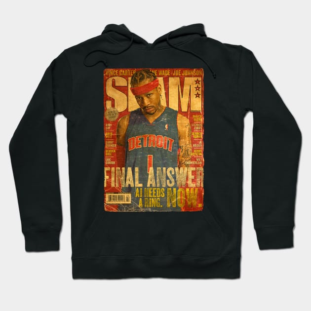 ALLEN IVERSON FINALS ANSWER Hoodie by Basket@Cover